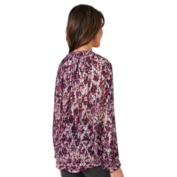 Wit & Wisdom/Democracy Purple Sparkly Blouse 1X - Picture 8 of 12